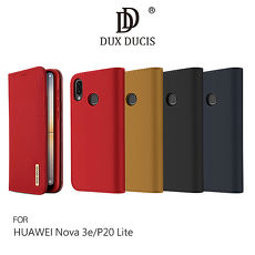 DUX DUCIS HUAWEI Nova 3e/P20 Lite WISH 真皮皮套卡其