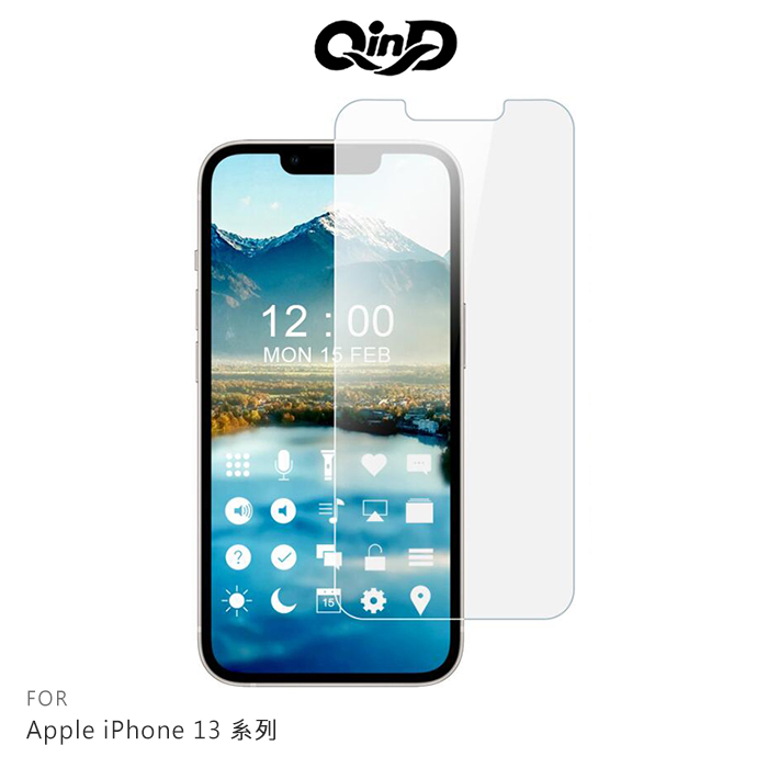 QinD iPhone 13/13 mini/13 Pro/13 Pro Max 防爆膜 (2入)13 Pro抗藍光
