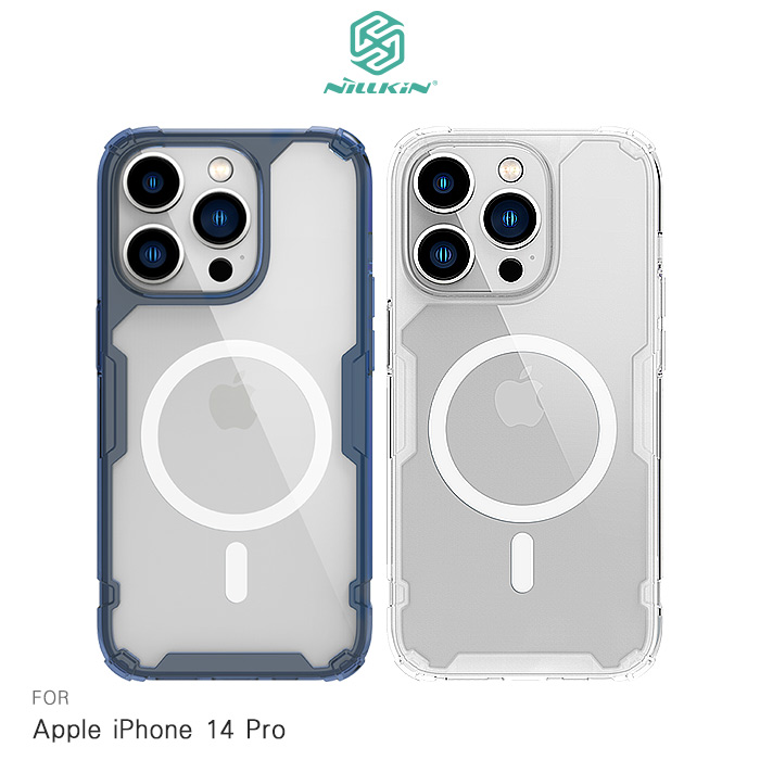 NILLKIN Apple iPhone 14 Pro 本色 Pro 磁吸套透藍
