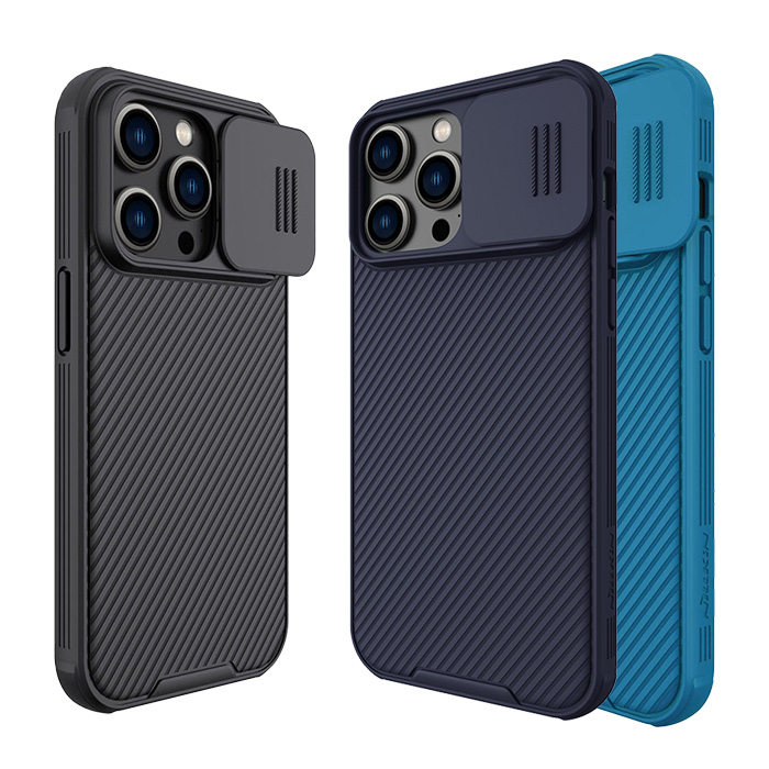 NILLKIN Apple iPhone 14 全系列 黑鏡 Pro 磁吸保護殼14 Plus藍色