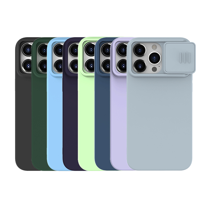 NILLKIN Apple iPhone 15、15 Plus、15 Pro、15 Pro Max 潤鏡磁吸液態矽膠殼15 Plus午夜藍