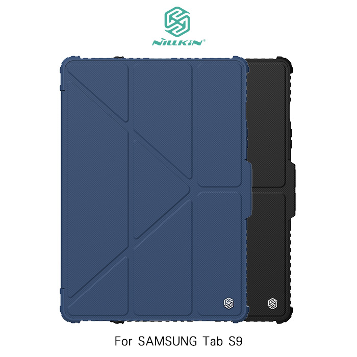 NILLKIN SAMSUNG Tab S9 悍甲 Pro 皮套(多角度摺疊款)藍色
