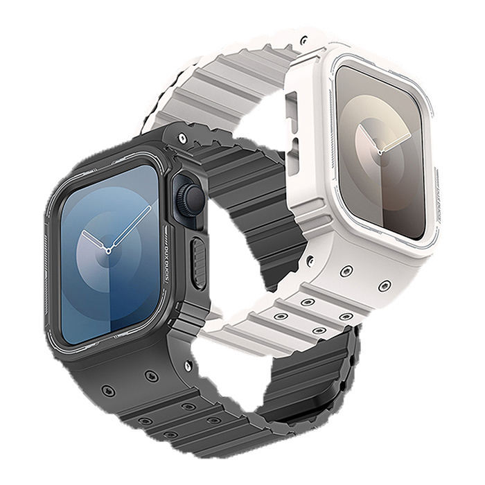 DUX DUCIS Apple Watch (38/40/41mm)/(42/44/45mm)/(49mm)OA 一體式錶帶(38/40/41mm)黑色