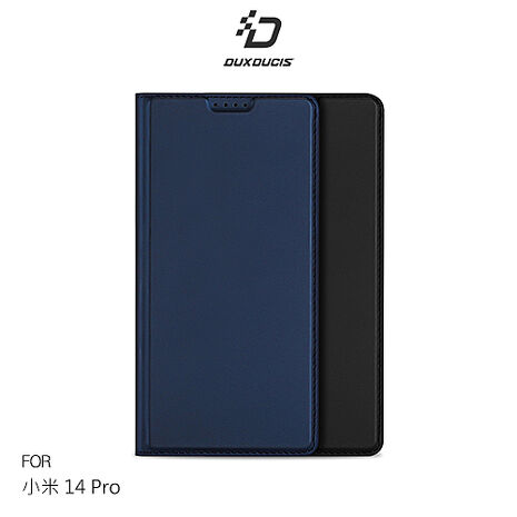 DUX DUCIS Xiaomi 小米 14 Pro SKIN Pro 皮套 側翻皮套 插卡 可立 保護套 手機套 膚感皮套黑色