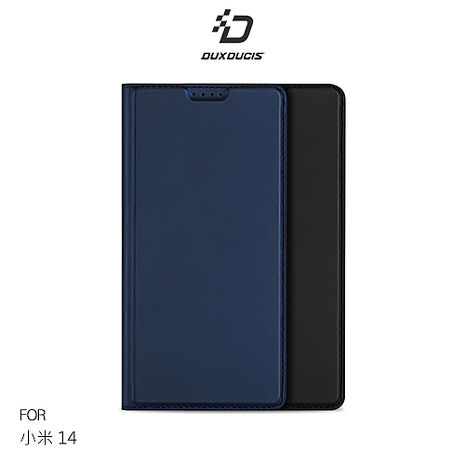 DUX DUCIS Xiaomi 小米 14 SKIN Pro 皮套 側翻皮套 插卡 可立 保護套 手機套 膚感皮套黑色