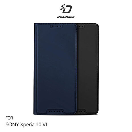 DUX DUCIS SONY Xperia 10 VI SKIN Pro 皮套 側翻皮套 插卡 可立 保護套 手機套 膚感皮套黑色