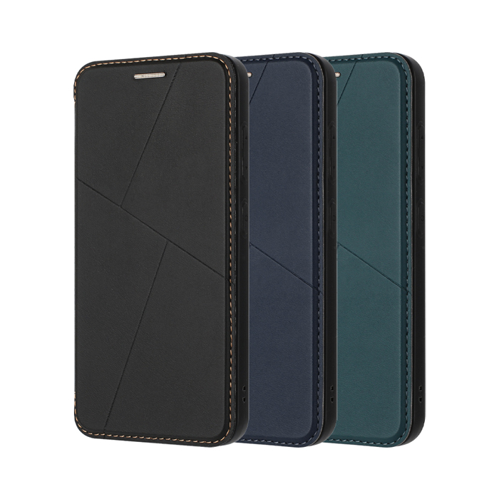 DUX DUCIS SAMSUNG 三星 Galaxy S25系列 輕磁皮套 側翻皮套 插卡 可立 保護套 手機套午夜藍-S25