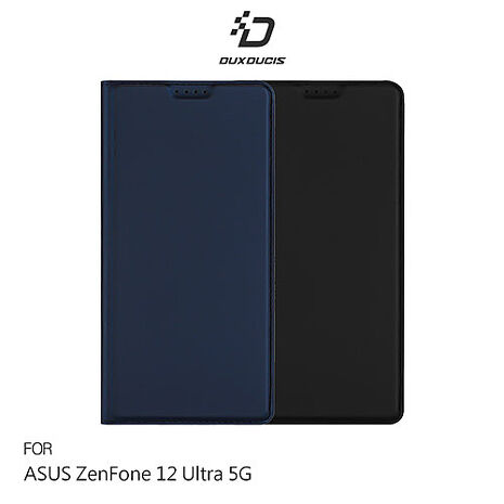 DUX DUCIS ASUS 華碩 ZenFone 12 Ultra 5G SKIN Pro 皮套 側翻皮套藍色