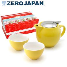 【ZERO JAPAN】典藏陶瓷一壺兩杯超值禮盒組(甜椒黃)