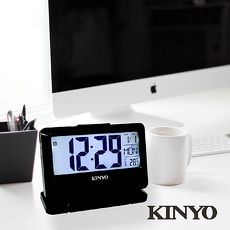 KINYO大字幕LCD多功能電子鐘TD391