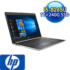 HP 惠普 14 特仕機 14吋筆電 星河銀 i5-8265U/8G/1TB+240G SSD/AMD520 2G獨顯