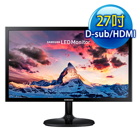 SAMSUNG三星 S27F350FHE 27型電競(護眼/寬)螢幕(1920x1080/D-Sub+HDMI) SAMSUNG三星 S27F350FHE 27型電競(護眼/寬)螢幕(1920x1080/D-Sub+HDMI)