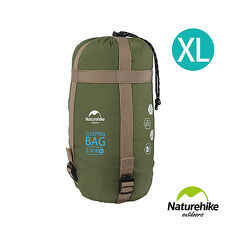 Naturehike 四季通用輕巧迷你型睡袋 XL加大版 軍綠