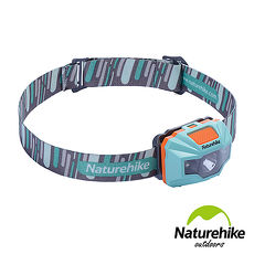 Naturehike 輕便防水USB充電四段式LED頭燈 藍橙