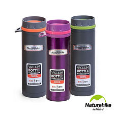 Naturehike 情侶款 旅行登山便攜運動304不鏽鋼真空保溫瓶 悶燒罐0.5L 三色灰橙