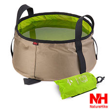 Naturehike輕量耐磨折疊洗臉盆 儲水盆 水桶 10L 附收納袋 綠色