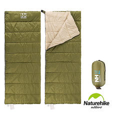 Naturehike H150春夏款輕薄透氣便攜式信封睡袋 軍綠