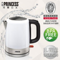 【Princess荷蘭公主】1L不鏽鋼快煮壺_白 236000W