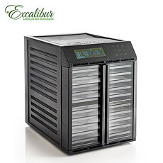 【Excalibur】伊卡莉柏十層觸控雙區/雙壓對玻低溫乾果機/黑/塑膠 RES10