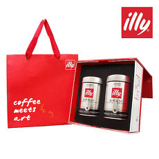 【illy】意利尊爵咖啡禮盒(深焙咖啡豆二入)
