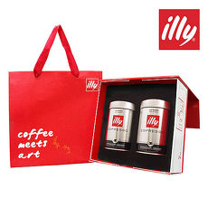 【illy】意利尊榮咖啡禮盒(義式深焙咖啡粉二入)