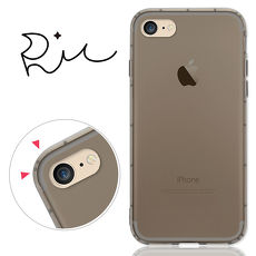 RedMoon APPLE iPhone7/iPhone8 4.7吋 防摔氣墊透明TPU手機軟殼-黑