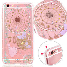 KnowStar APPLE iPhone 6/6s 4.7吋 奧地利水晶彩繪防摔氣墊手機鑽殼-Time