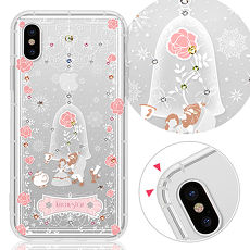 KnowStar APPLE iPhone XS / X 奧地利彩鑽防摔手機殼-真愛