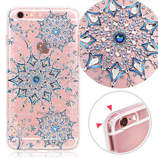 KnowStar APPLE iPhone 6s Plus 5.5吋 奧地利彩鑽防摔手機殼-冰霰