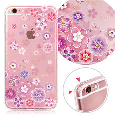 YOURS APPLE iPhone6/6s 4.7吋 奧地利彩鑽防摔手機殼-花蕾