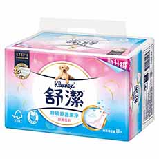 舒潔 炫彩特級舒適抽取衛生紙110抽(8包x4串/組)