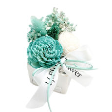 【LJ.Flower 詩意花園】Tiffany香氛太陽玫瑰乾燥花盆栽 - 預購7日