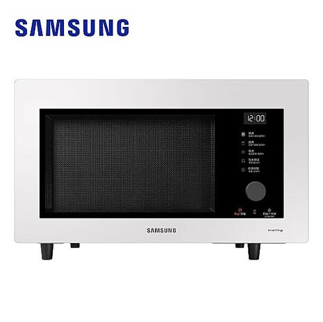 Samsung 三星 BESPOKE 設計品味系列 32L 智慧美型微波烤爐 (MC32B7378KE/TW)【 Wi-Fi 智慧連網】珍珠白