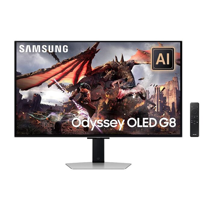Samsung 三星 32吋 Odyssey OLED G8 平面電競顯示器 G80SD (銀) LS32DG802SCXZW