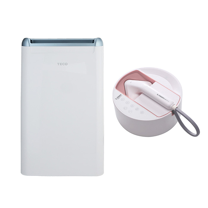 TECO東元 6L一級能效除濕機+SONGEN松井 蒸熨兩用蒸氣掛燙機(MD1225RW+SG-QY21-B)