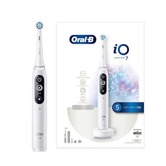 Oral-B iO7 微震科技電動牙刷-白(送iO刷頭x2)