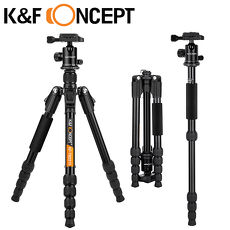 K&F Concept TM2515B 鎂鋁合金 多功能 旋鈕式 腳架 球型雲台 專業 三腳架 (KF09.047)