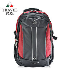【TRAVEL FOX 旅狐】雙色尼龍輕量休閒後背包 TB586-04 紅色