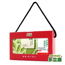 【多立康輕盈纖仙禮盒】綠茶纖仙茶花籽膠囊&甲殼素+綠咖啡豆(2入組)