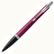 PARKER 派克紳士系列酒紅白夾原子筆*可免費刻字