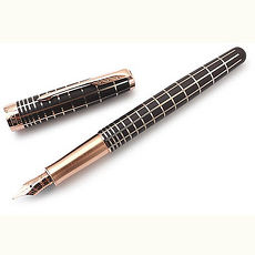 PARKER 派克 卓爾巧克力格紋金夾 18K鋼筆