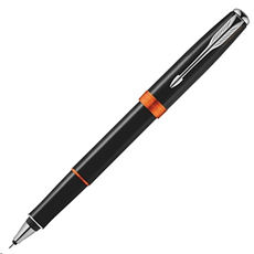 PARKER 派克 SONNET 商籟 高尚系列 麗黑紅環白夾 鋼珠筆藍粗