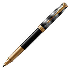PARKER 派克卓爾 黑格紋白夾鋼珠筆