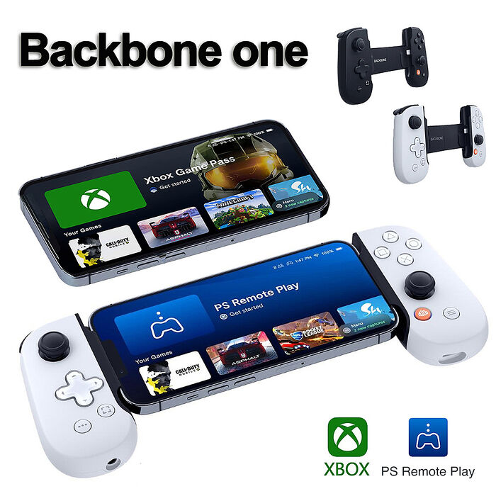 【限時特價】【BackBone One】電玩遊戲手機控制器(僅支援iPhone手機/PS/XBOX/Steam串流遊玩)典雅白