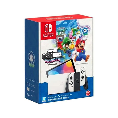 任天堂 Switch OLED 超級瑪利歐兄弟 驚奇 主機同捆組合《贈：玻璃保護貼》