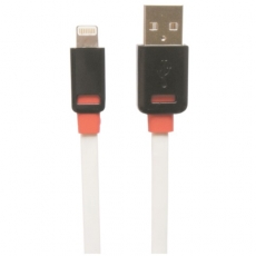 Apple認證-Lightning 8pin-白色扁平線-1M