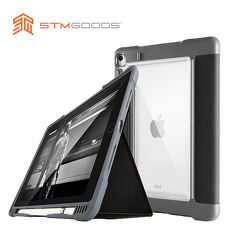 【STM】Dux Plus 系列 iPad Pro 10.5吋專用 軍規防摔保護殼 可收納Apple Pencil (黑)