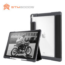 【STM】Dux Plus 系列 iPad Pro 12.9吋 (2017)專用 軍規防摔保護殼 可收納Apple Pencil (黑)