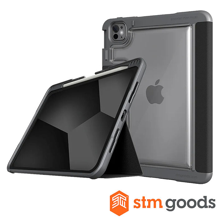 STM Dux Plus 系列 iPad Pro 11 吋 (M4) 強固軍規防摔保護殼 (黑)