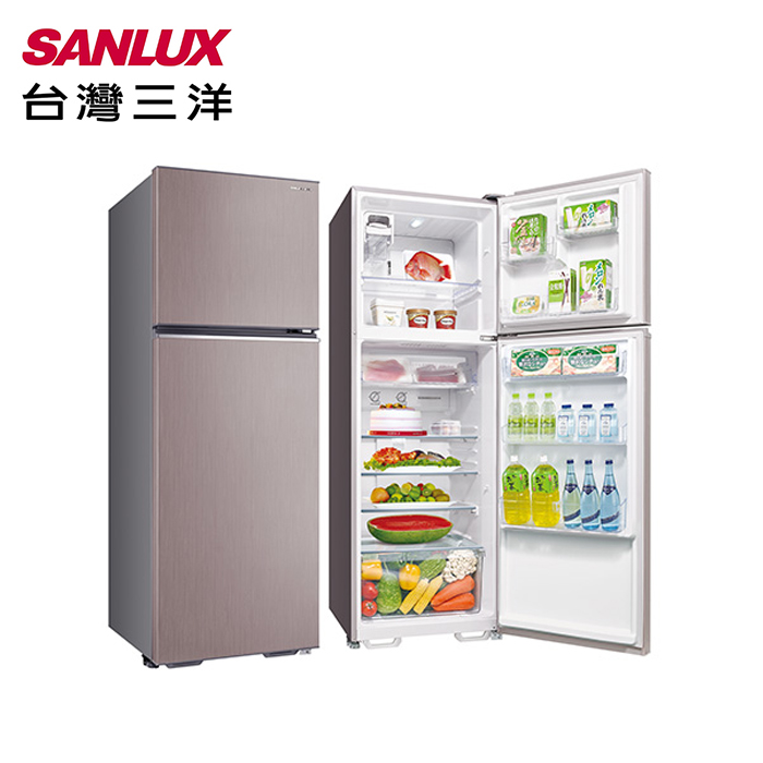 【好禮送】SANLUX台灣三洋 380公升1級能效變頻雙門冰箱 SR-C380BV1B